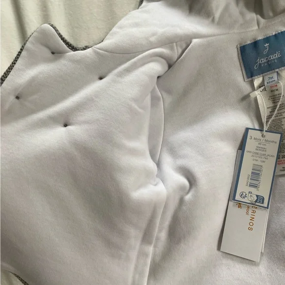 NWT Jacadi wool baby coat. Size 3 mo - Picture 7 of 7